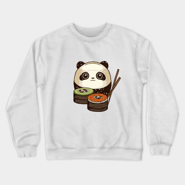 Sushi panda Crewneck Sweatshirt by DragonDream